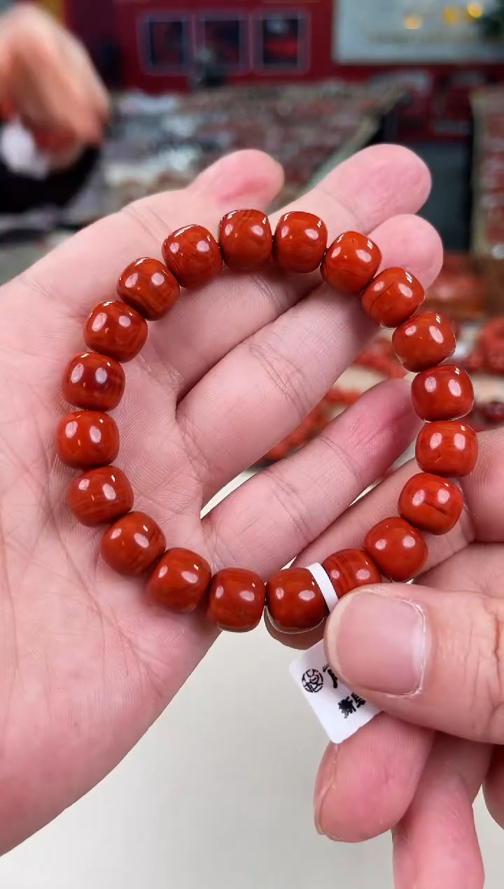 未镶嵌瓦西老型手串11+南红玛瑙（多样式发其一）