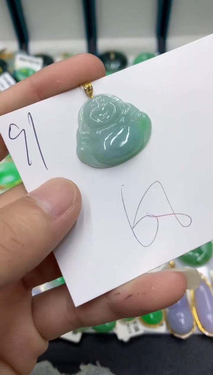 【闪购商品】翡翠颈饰18K金镶嵌翡翠