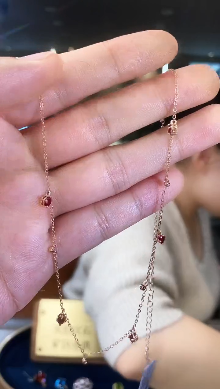 【闪购商品】红宝石项链银S925镶嵌09