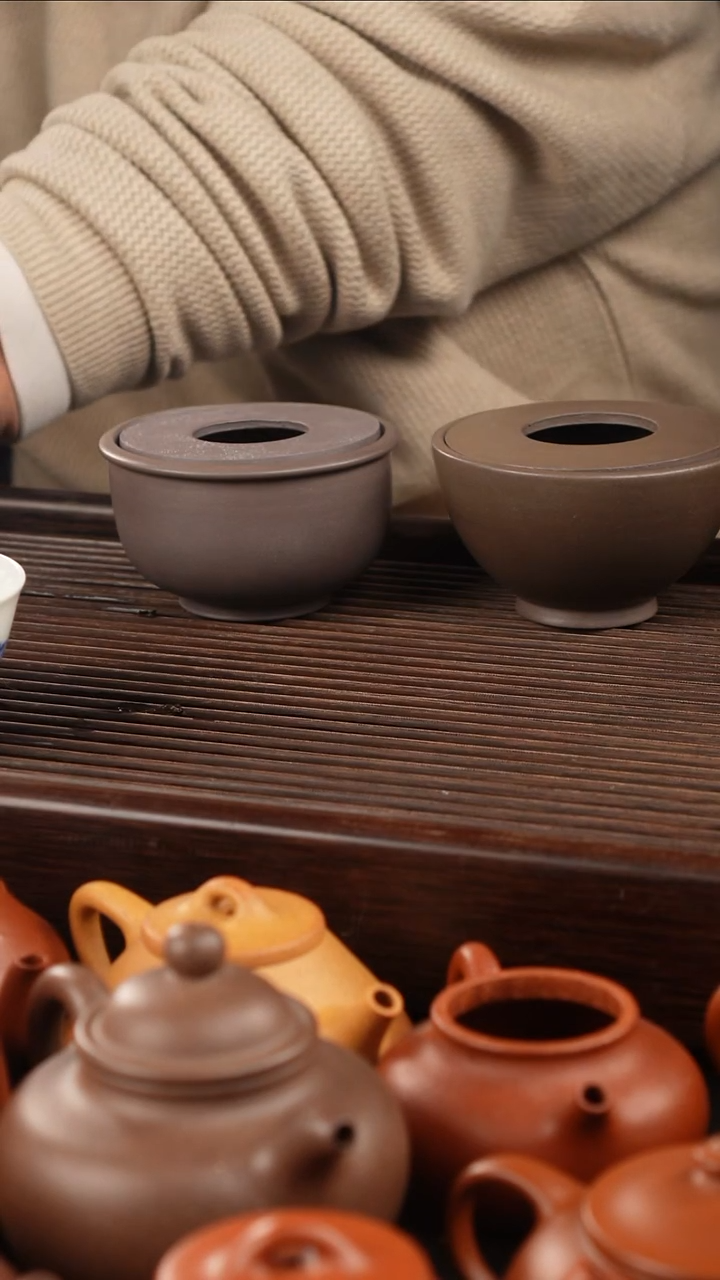 紫砂公道杯?***转天青 全手工 普尔 