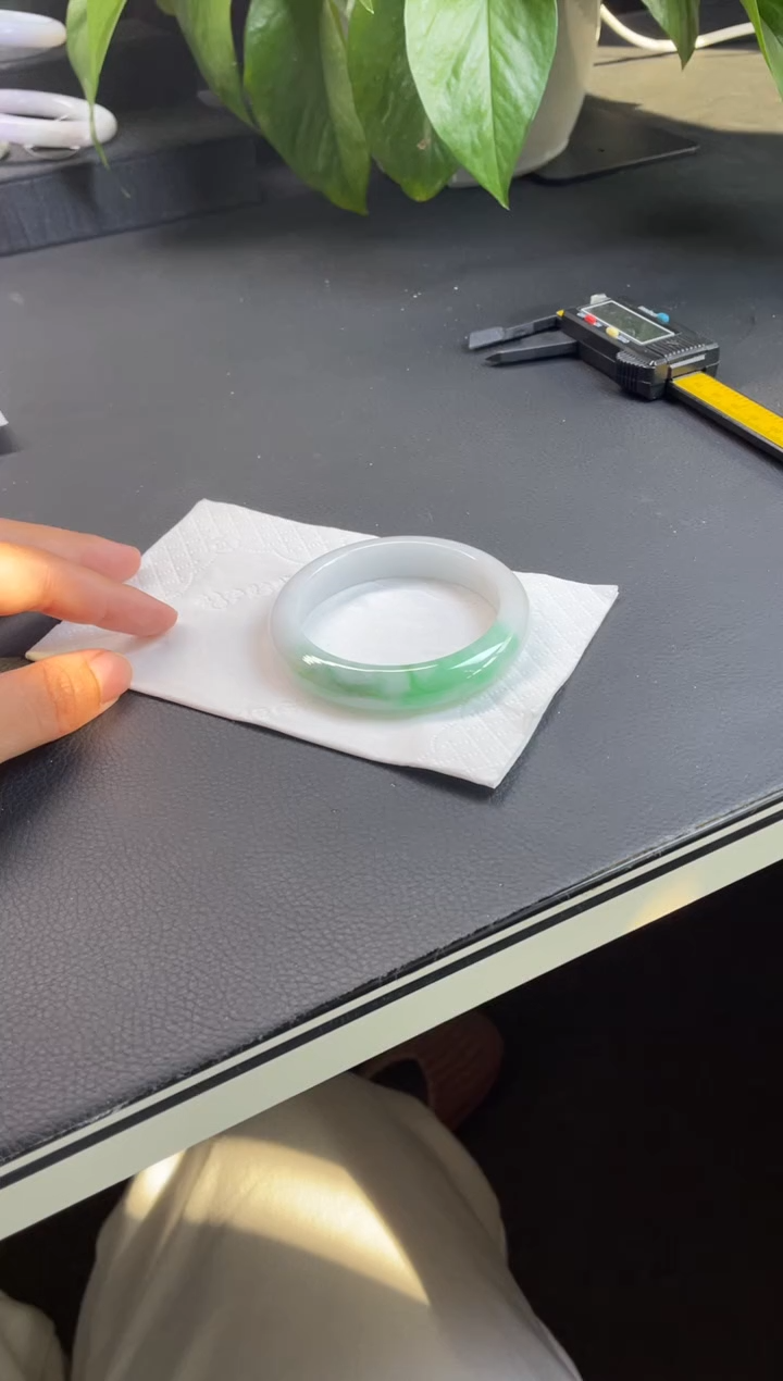 未镶嵌翡翠定制翡翠23#（强推）天然缅甸A货翡翠手镯53-54圈口