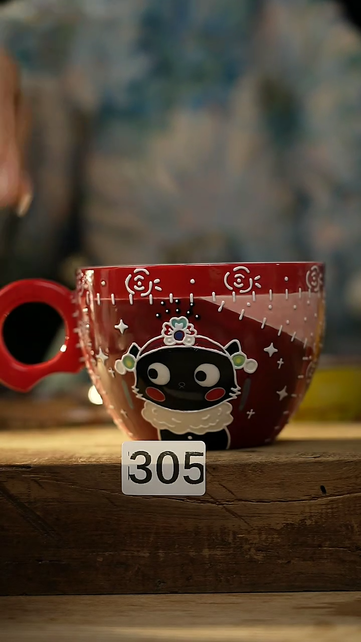 【闪购商品】瓷片新品 设计师款 可爱 猫猫 咖啡杯