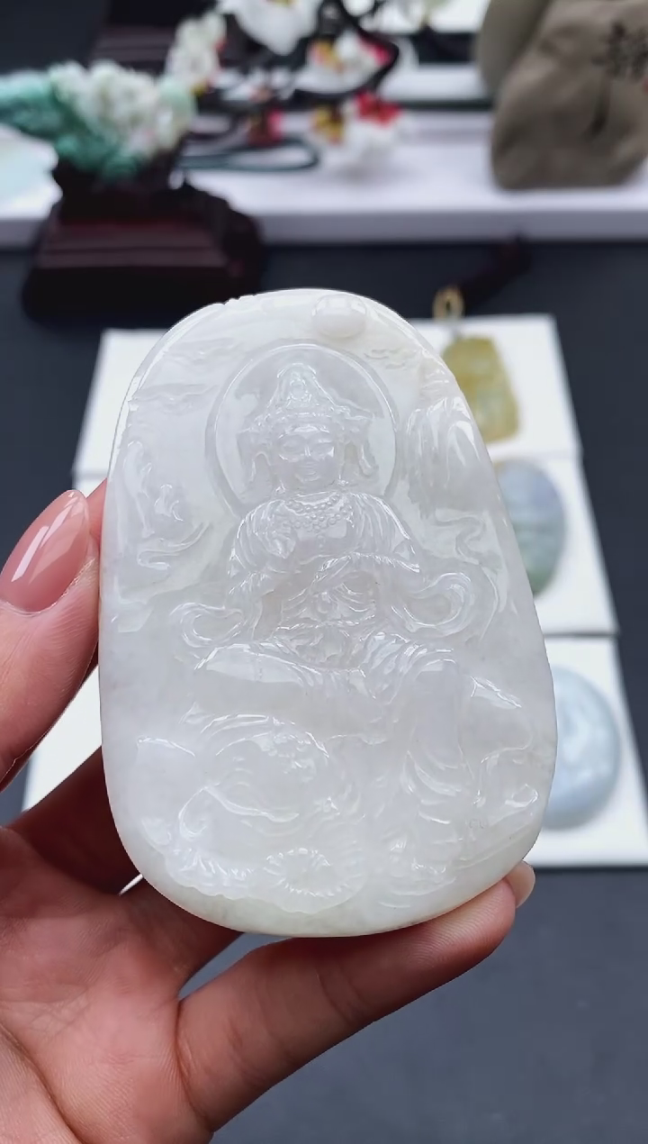 【闪购商品】翡翠颈饰未镶嵌天然缅甸A货翡翠