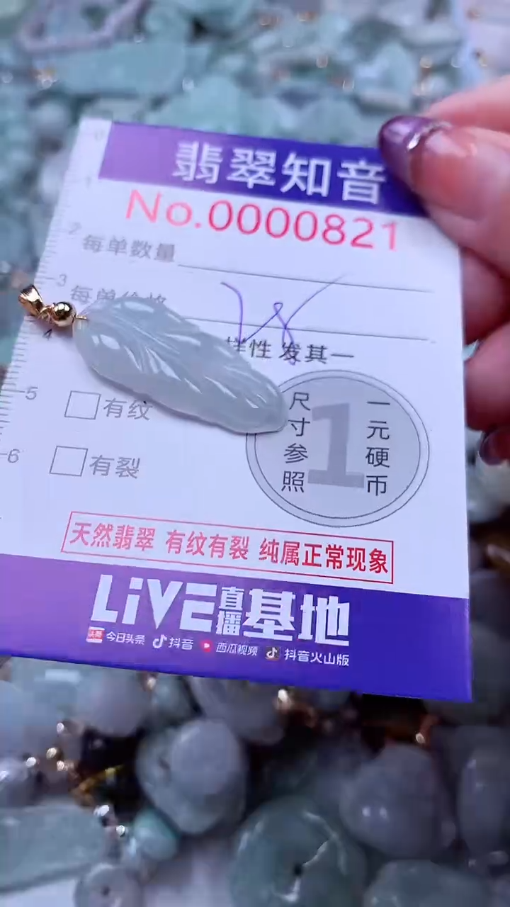翡翠未镶嵌颈饰821