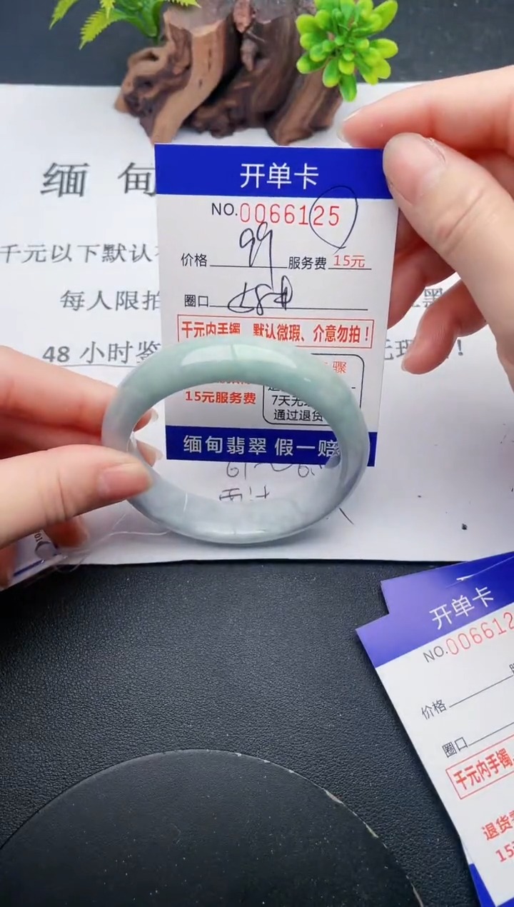 【闪购商品】翡翠手镯未镶嵌25天然翡翠A货