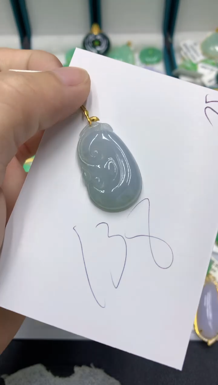 【闪购商品】翡翠颈饰18K金镶嵌翡翠