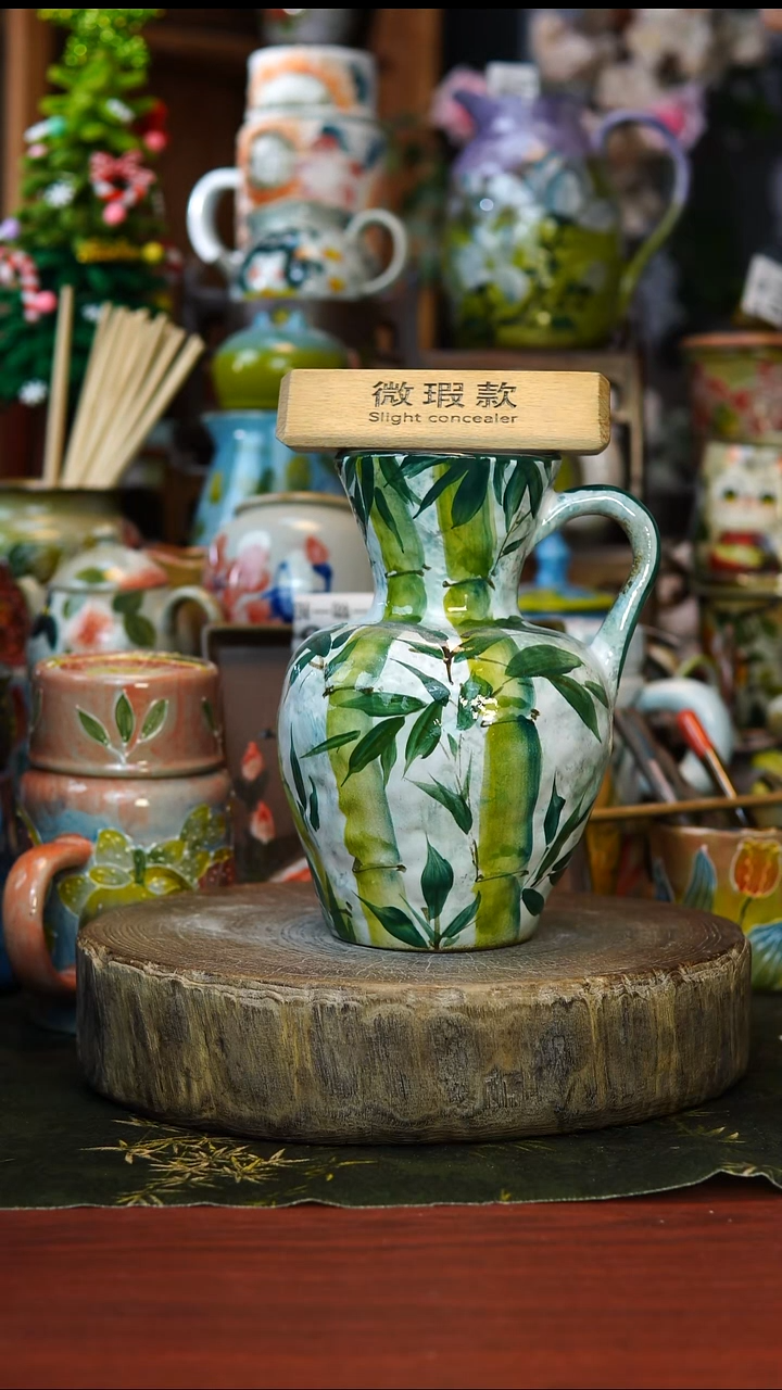 花瓶/杯子/碗173微瑕景德镇手工高温釉下彩