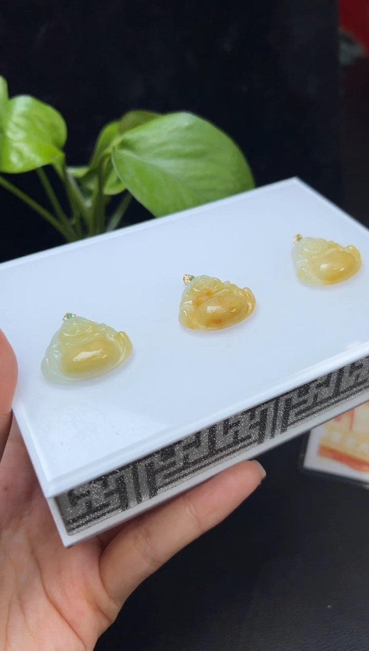 【闪购商品】翡翠挂件18K金镶嵌W356-24061501B多样性发一件