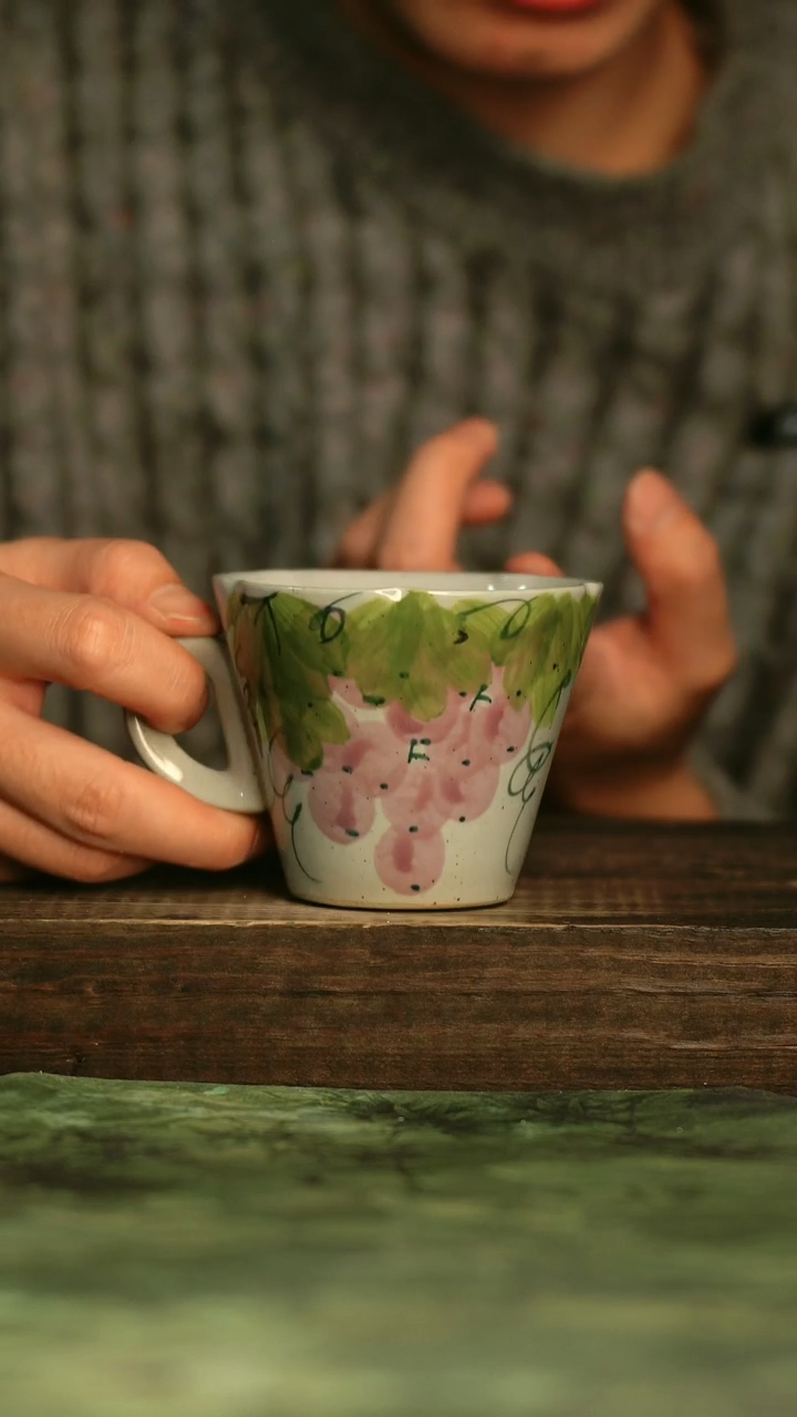 瓷器青诗集手工手绘瓷器