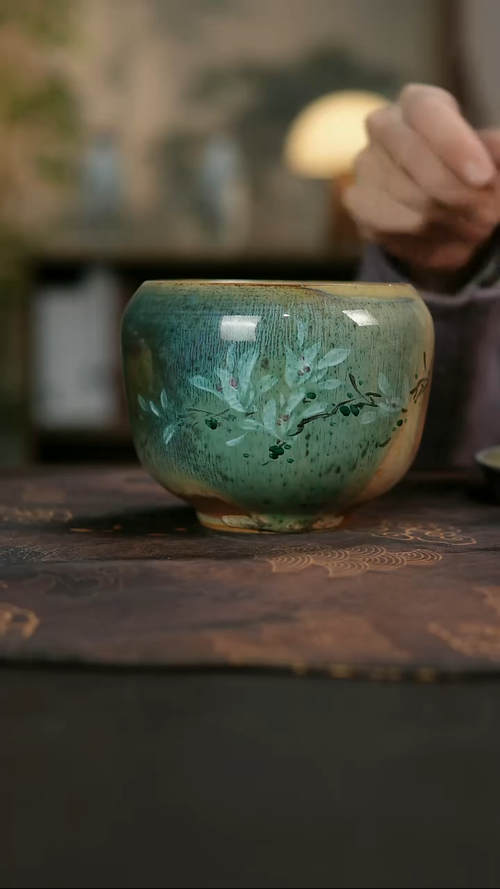 景德镇陶瓷杯碗柴烧多人