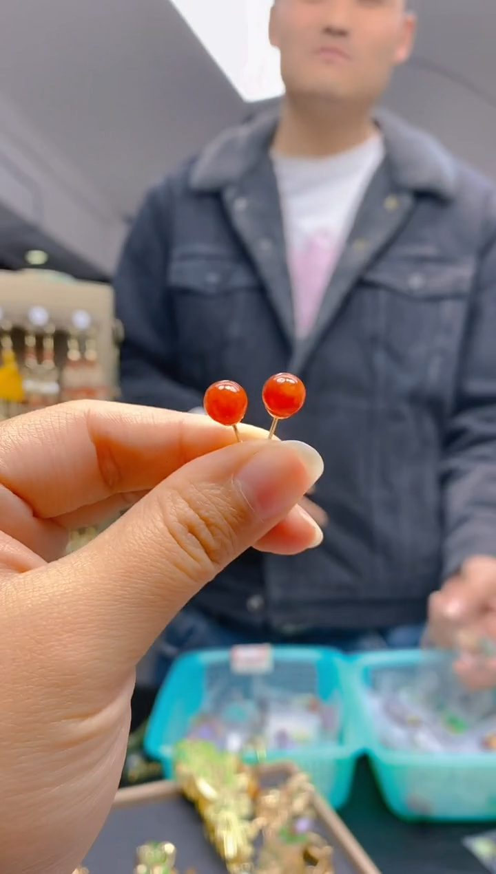 【闪购商品】翡翠耳饰合金0191翡翠耳钉