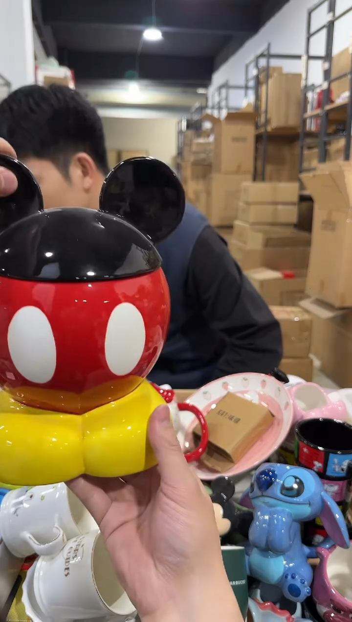 瓷片米奇半身收纳罐