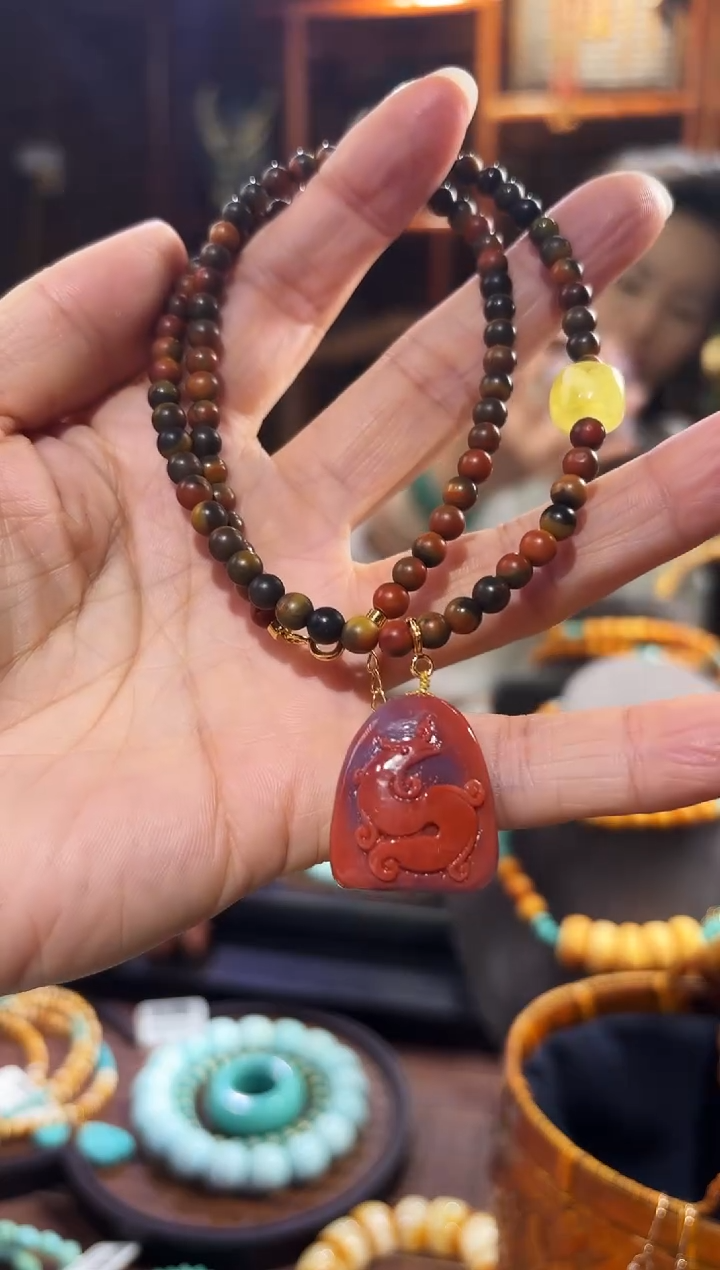 【闪购商品】南红玛瑙颈饰未镶嵌项链