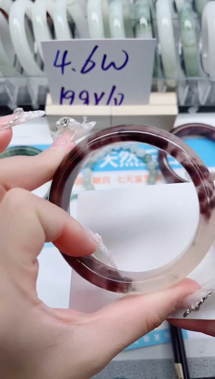 【闪购商品】石英质玉手镯未镶嵌A162-60.1