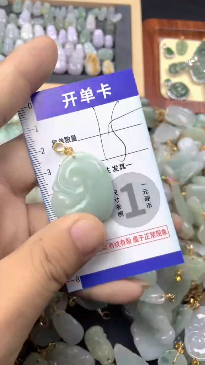 颈饰未镶嵌翡翠天然A货翡翠