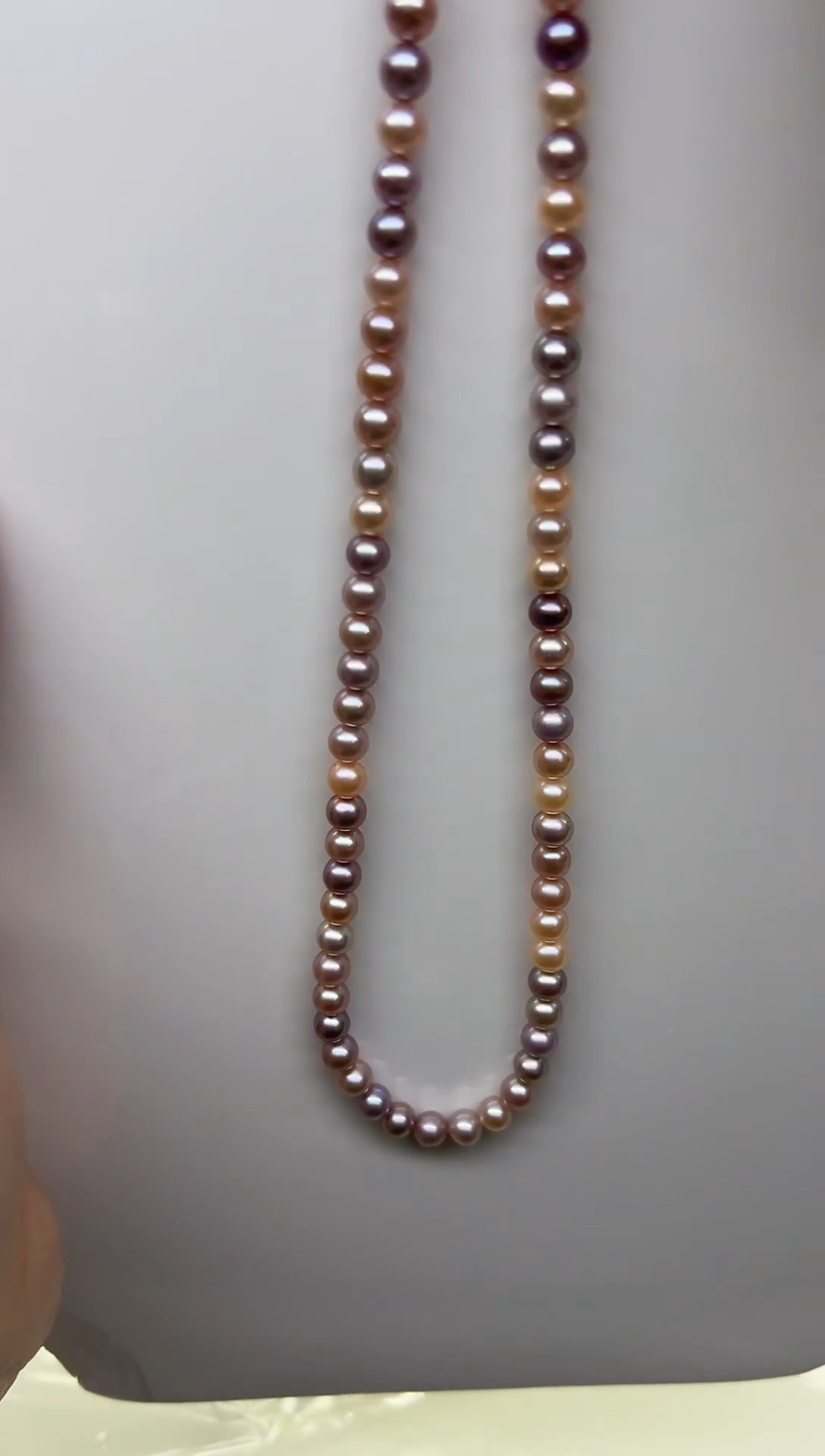 未镶嵌项链淡水珍珠糖果近正圆5-6mm