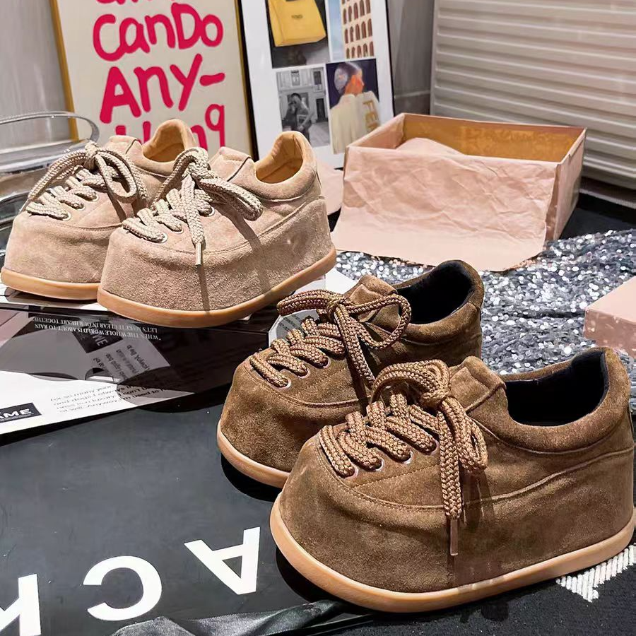 韩版全包加绒勃肯鞋女2025冬季新款厚底低帮雪地靴一脚蹬棉鞋