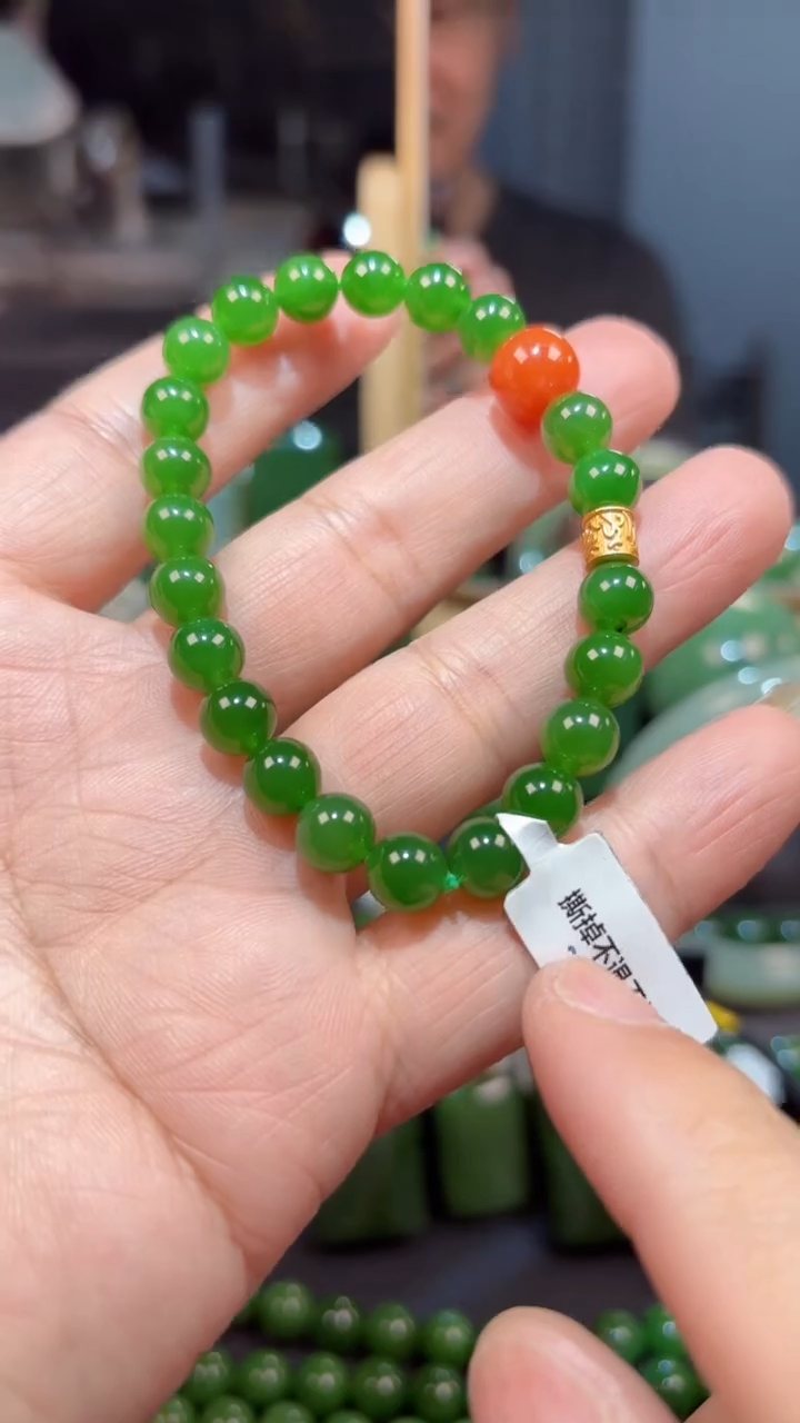 【闪购商品】和田玉（碧玉）手串未镶嵌1