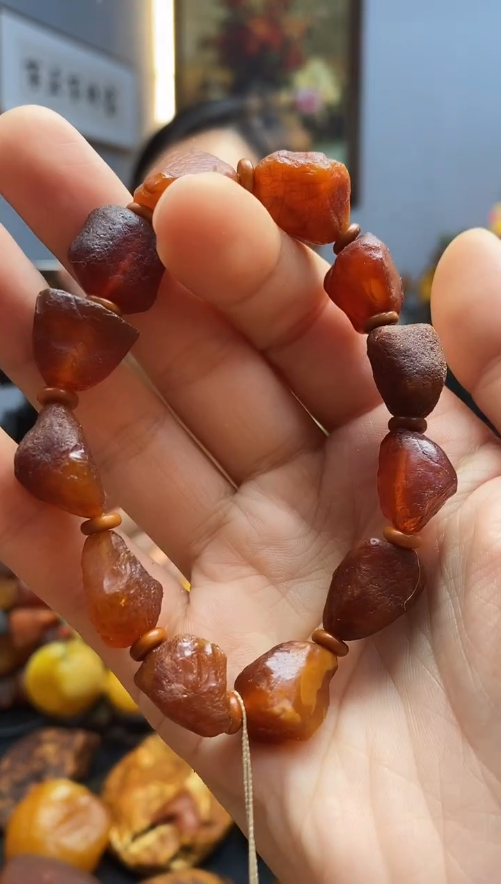 手链琥珀未镶嵌手串