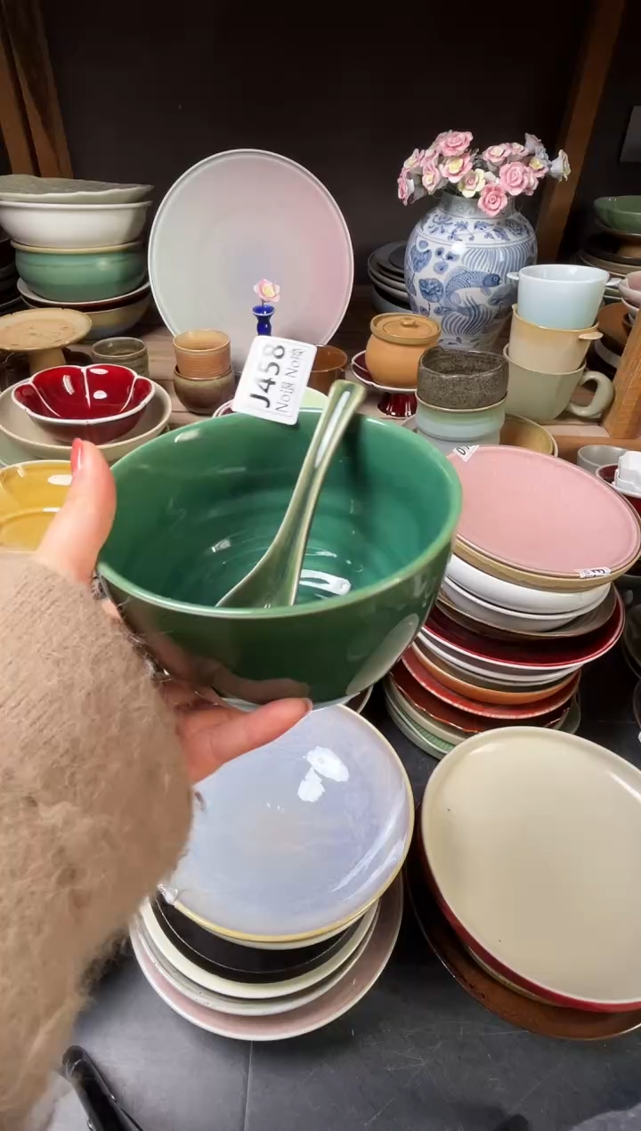 瓷片阿*j448微瑕绿色长相思