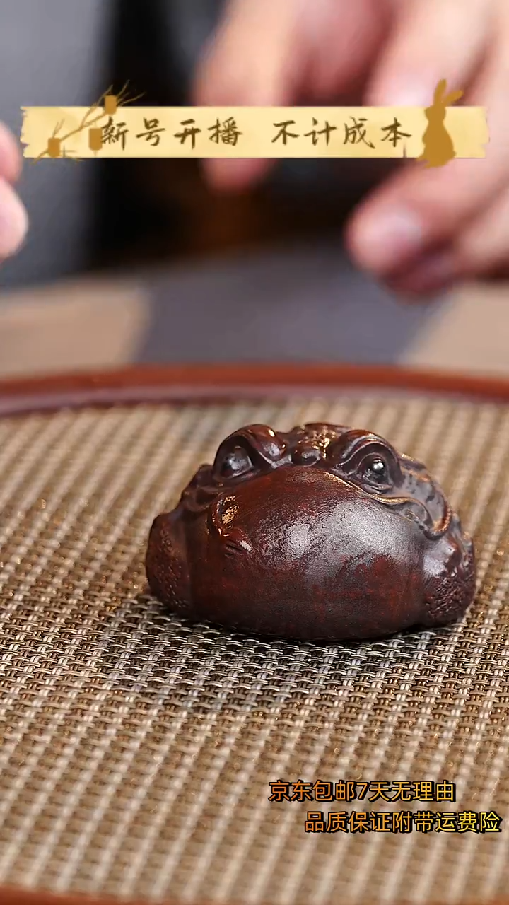 茶壶紫砂金蝉茶宠