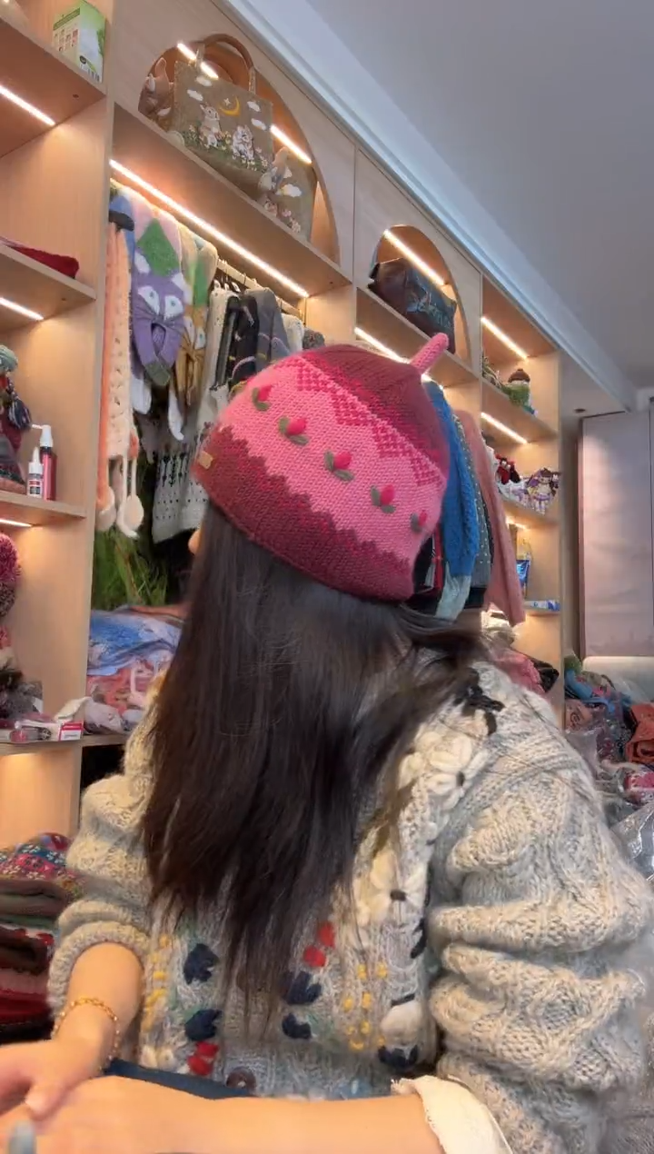 羊毛美利奴玫紫色三叶草