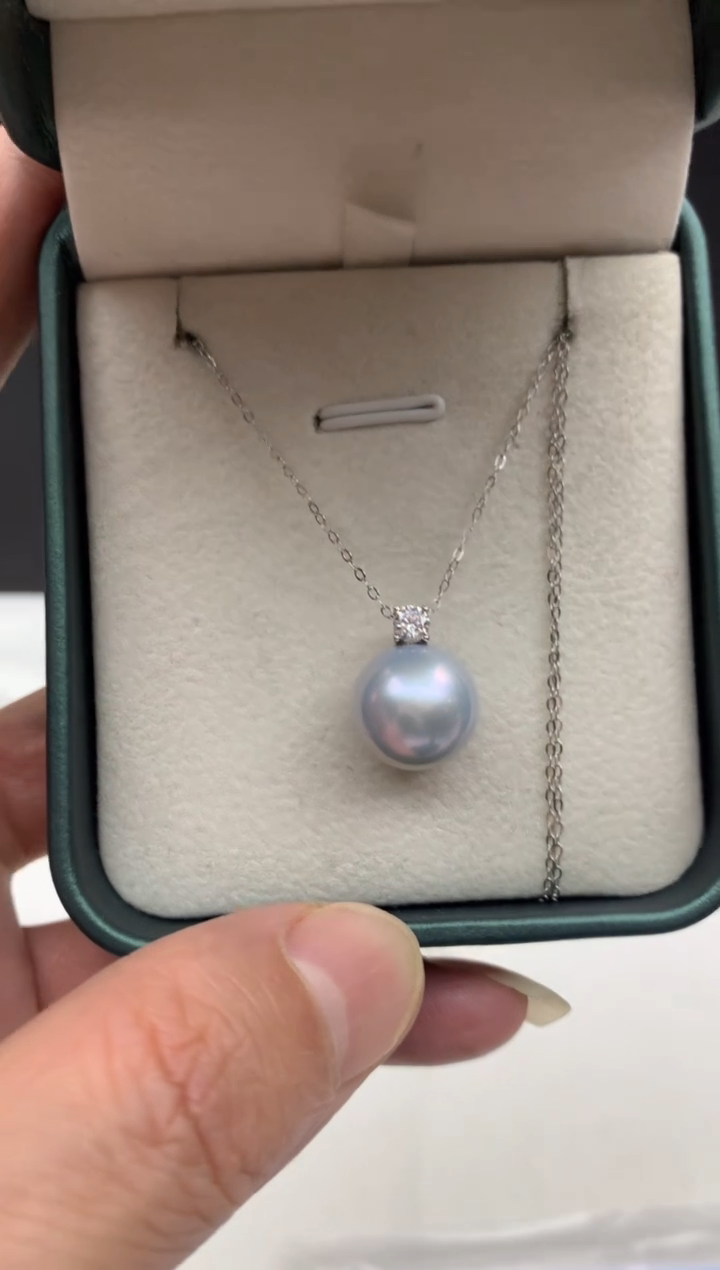 18K金镶嵌ff淡水珍珠努****羊吊坠(赠链）