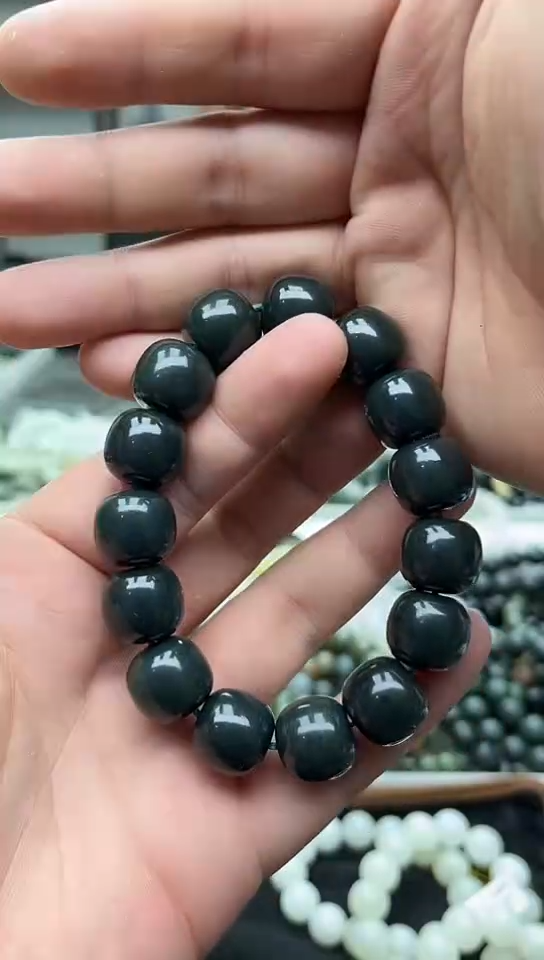 手串未镶嵌和田玉纯天然新疆塔县塔青蓝调16