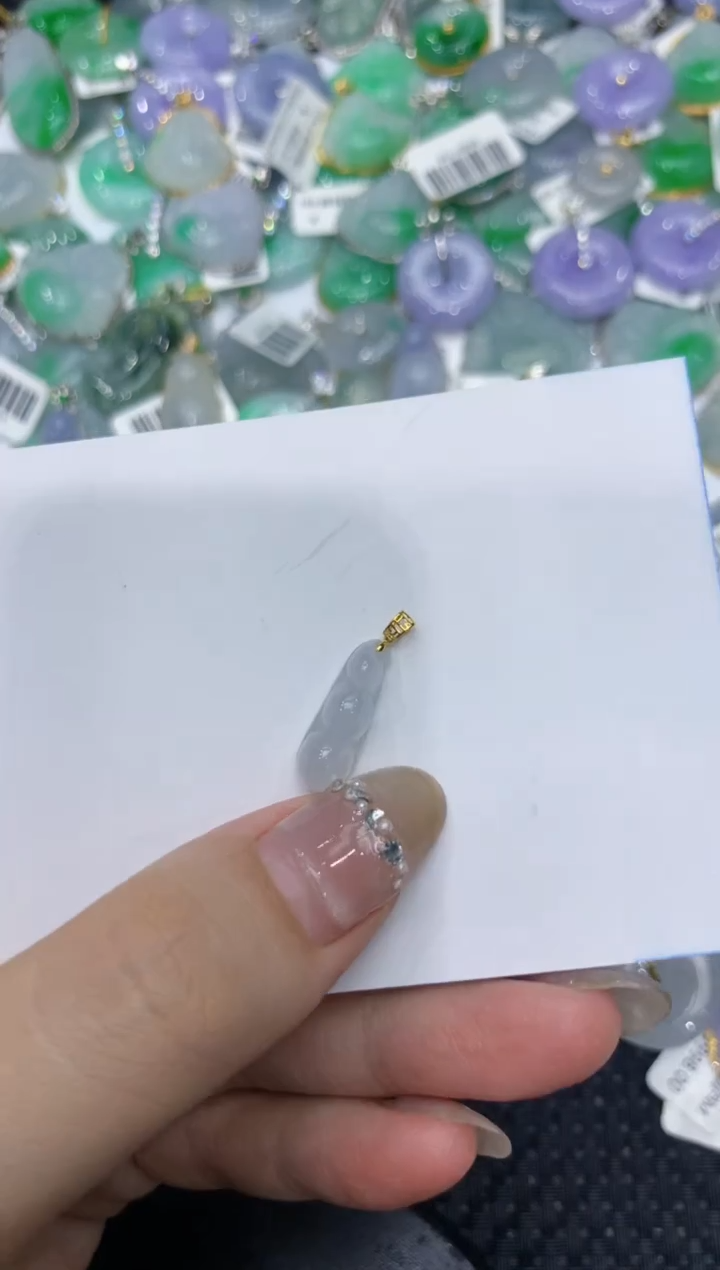【闪购商品】翡翠颈饰18K金镶嵌222222222