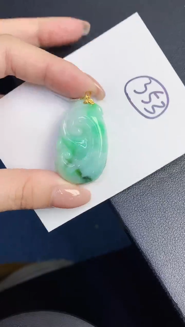 【闪购商品】翡翠颈饰18K金镶嵌00000000000