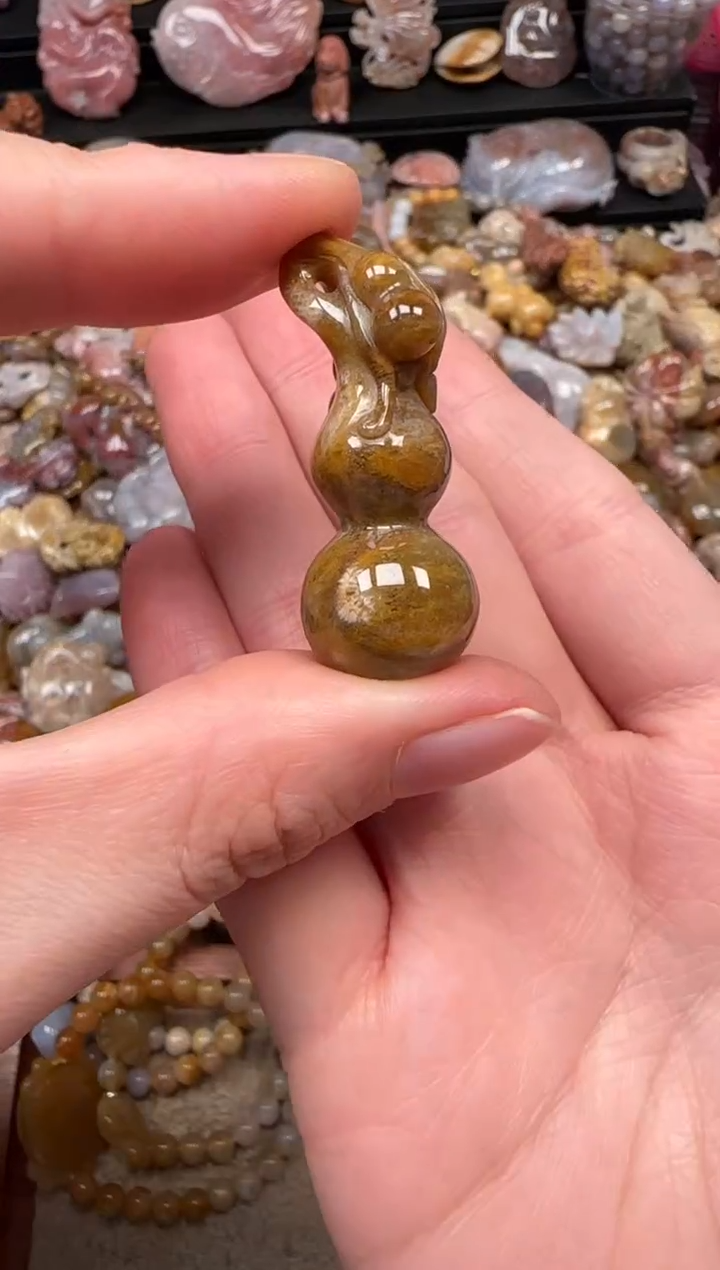 颈饰未镶嵌硅化珊瑚（珊瑚玉）681