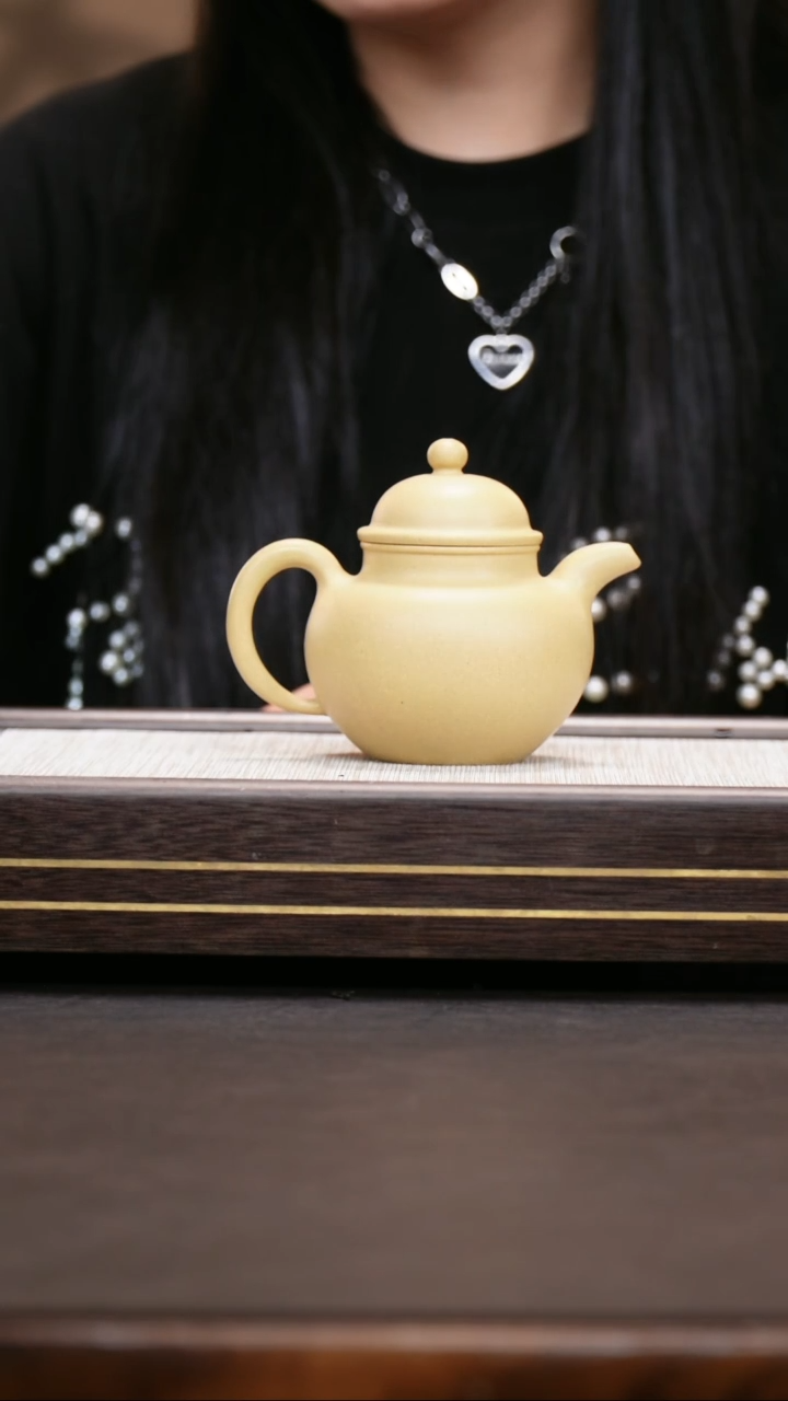 茶壶紫砂本山绿泥  掇球