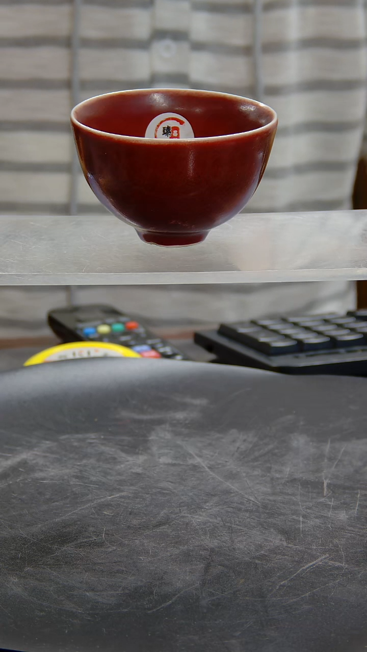 杯郎红窑釉杯#1147#瓷器