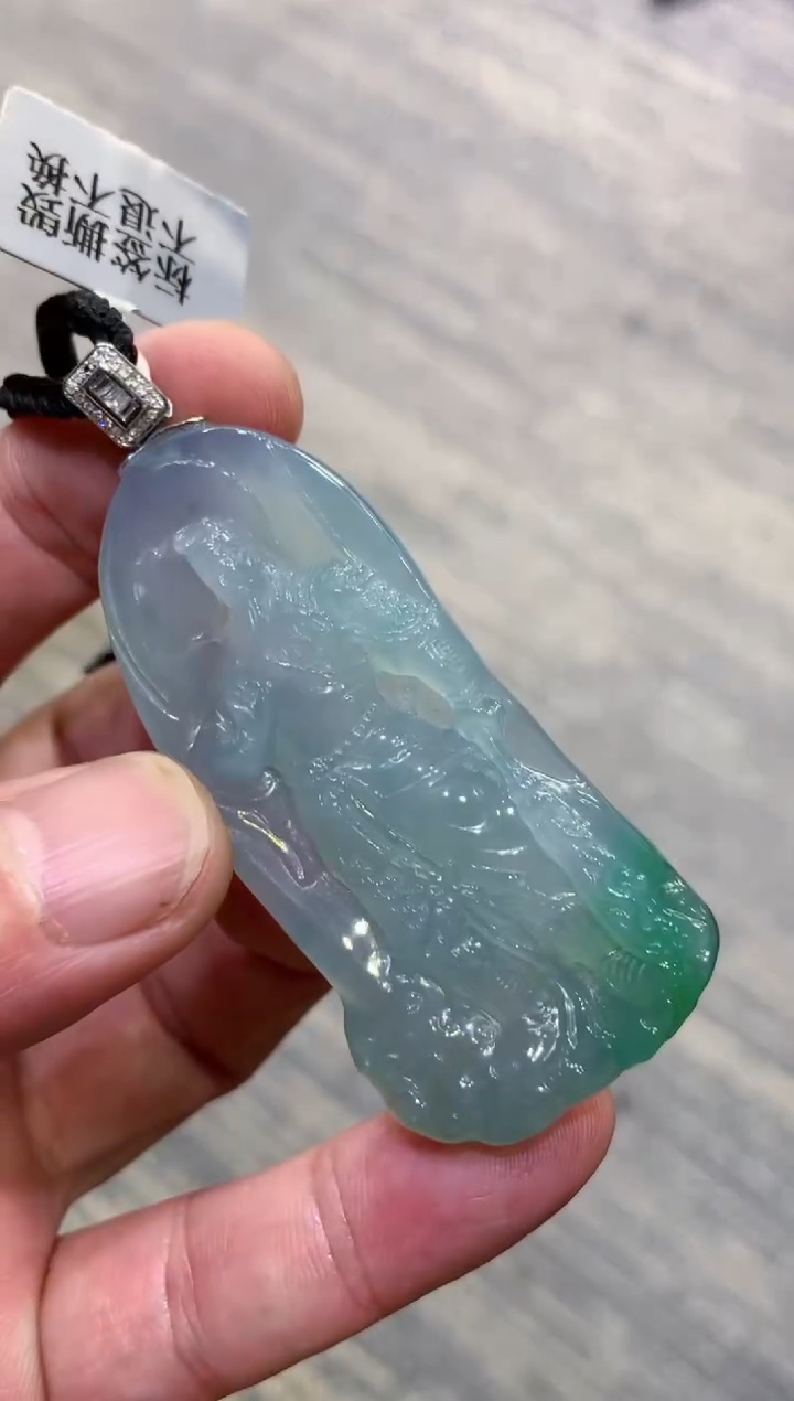 颈饰未镶嵌翡翠天然A货翡翠