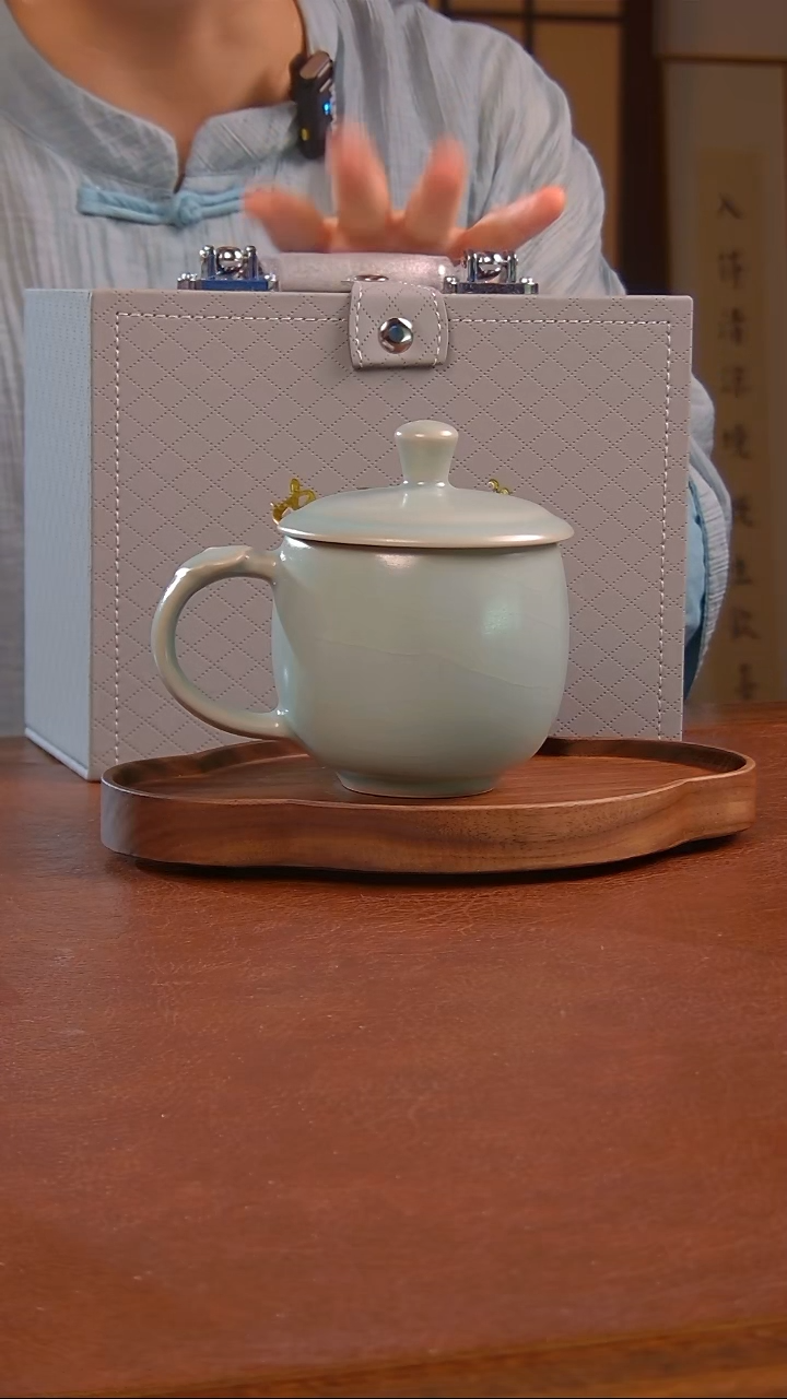 瓷片如意 办公杯  茗