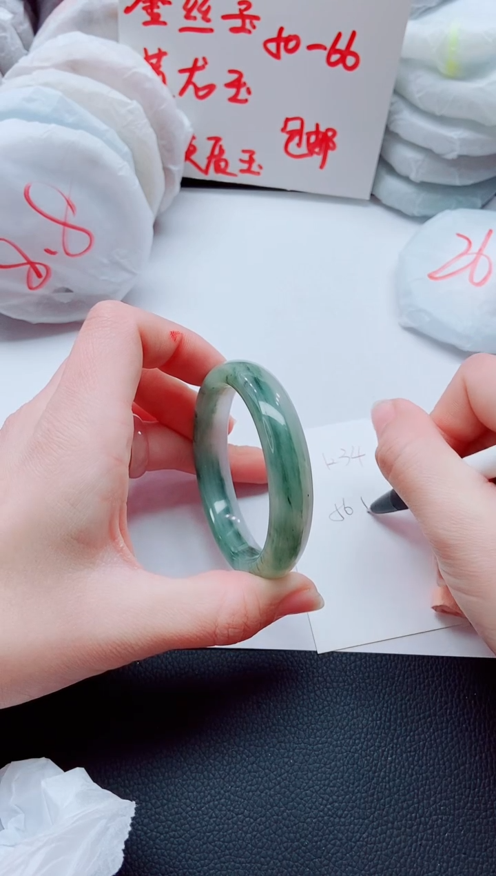 【闪购商品】石英质玉手镯未镶嵌K34-56-57