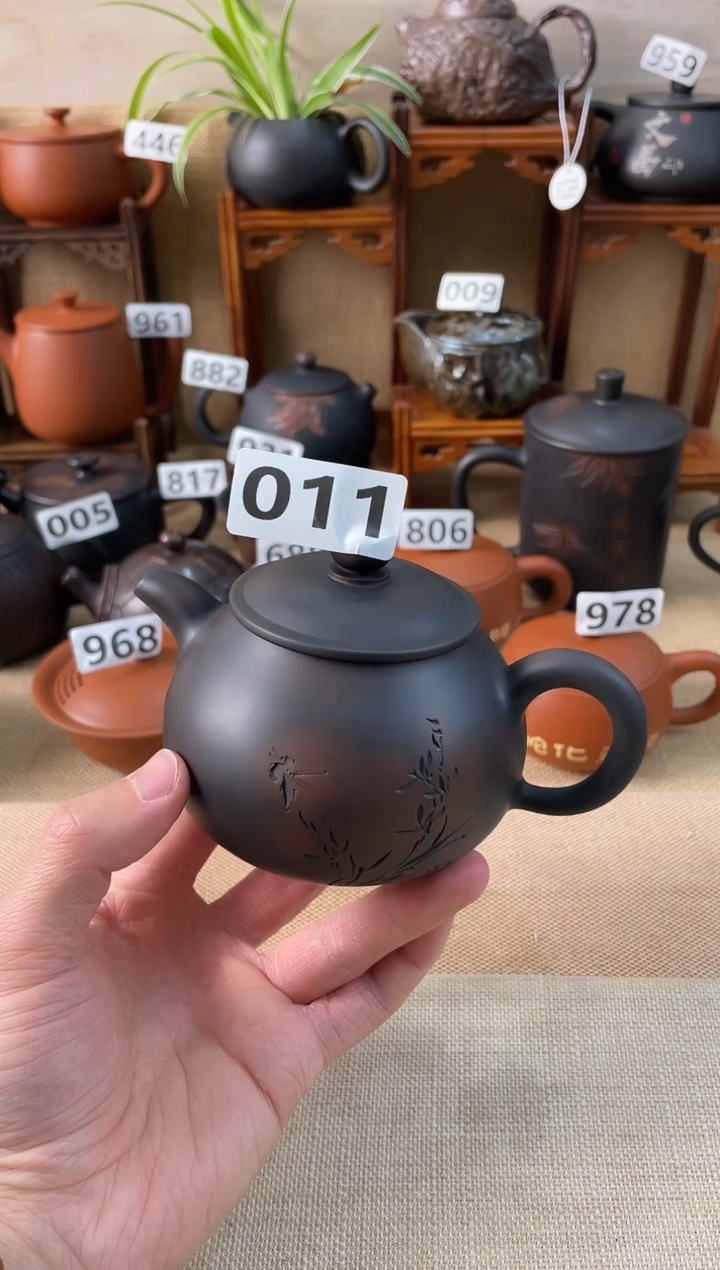 碧**天建水紫陶微瑕放漏单壶011