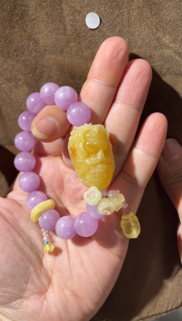 【闪购商品】蜜蜡手链未镶嵌蜜蜡美人鱼手链