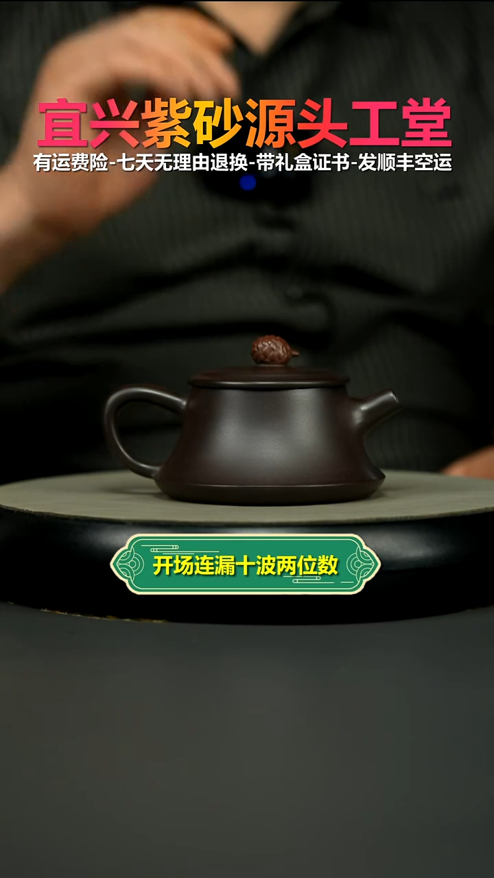 茶壶紫砂李传容赤龙血砂鸿运硕果170CC