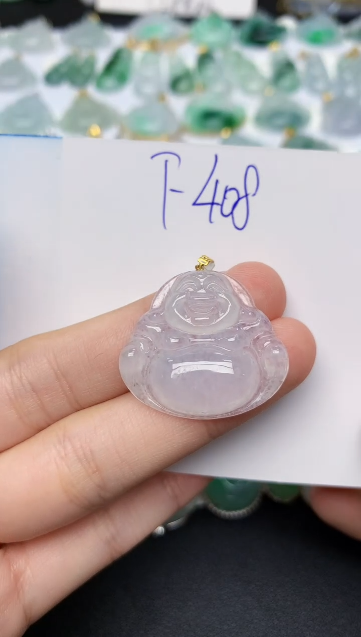 颈饰18K金镶嵌翡翠天然缅甸A货翡翠百元以上9元证书费自理