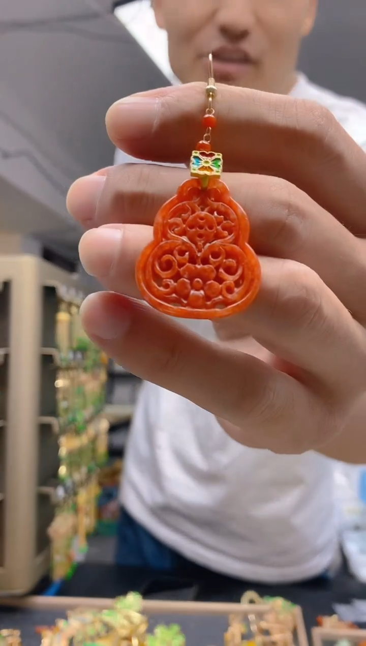 【闪购商品】翡翠耳饰合金0128翡翠耳钩一个