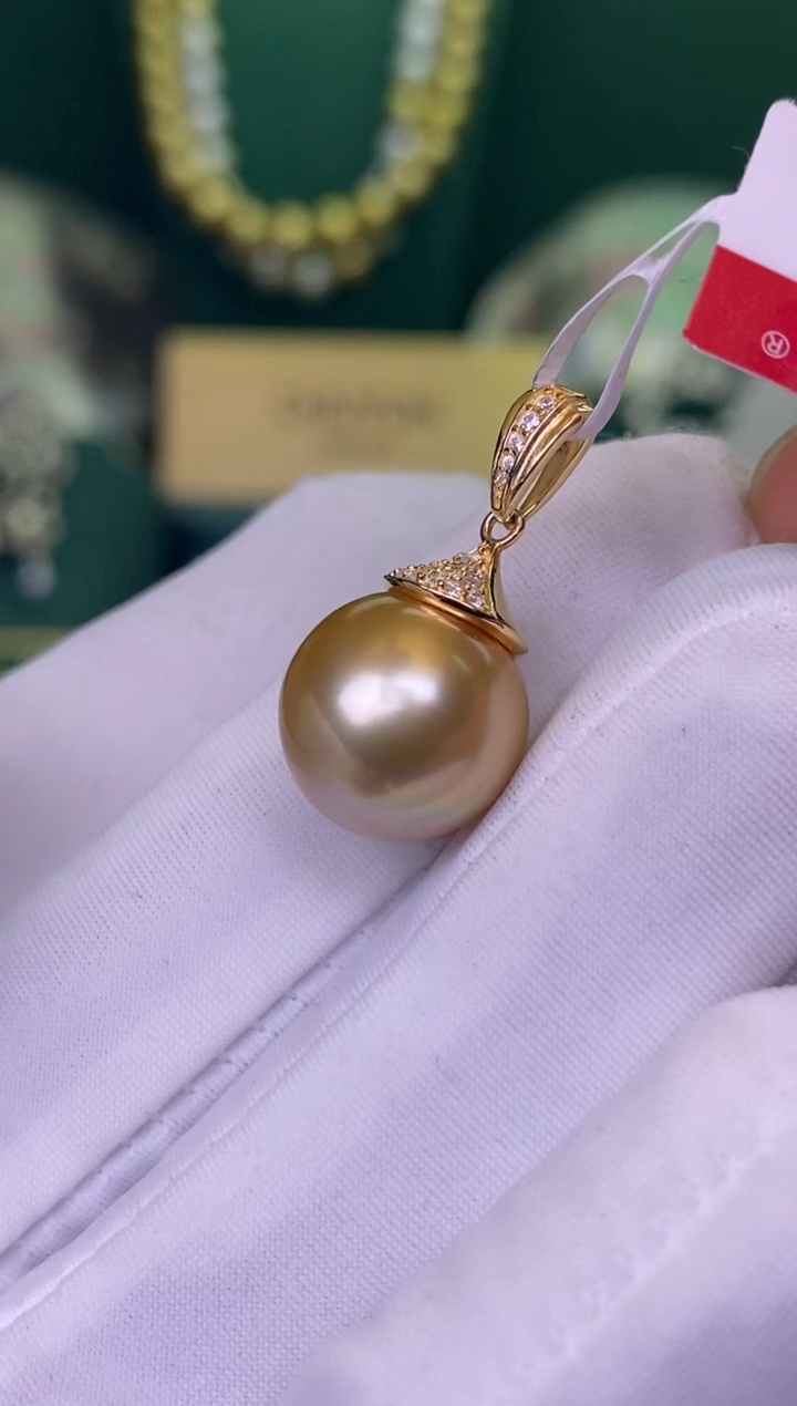 海水珍珠银S925镶嵌颈饰1