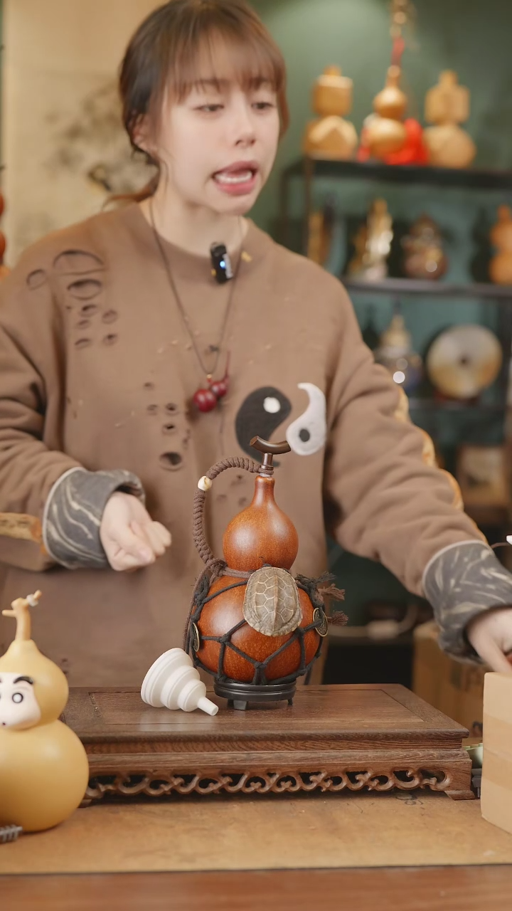 【闪购商品】144号精品天然大漆工艺防渗内胆酒葫芦~