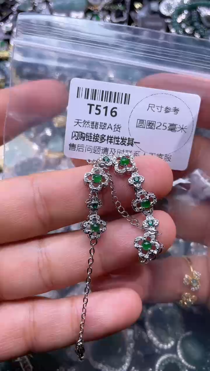 【闪购商品】翡翠颈饰未镶嵌T516手链