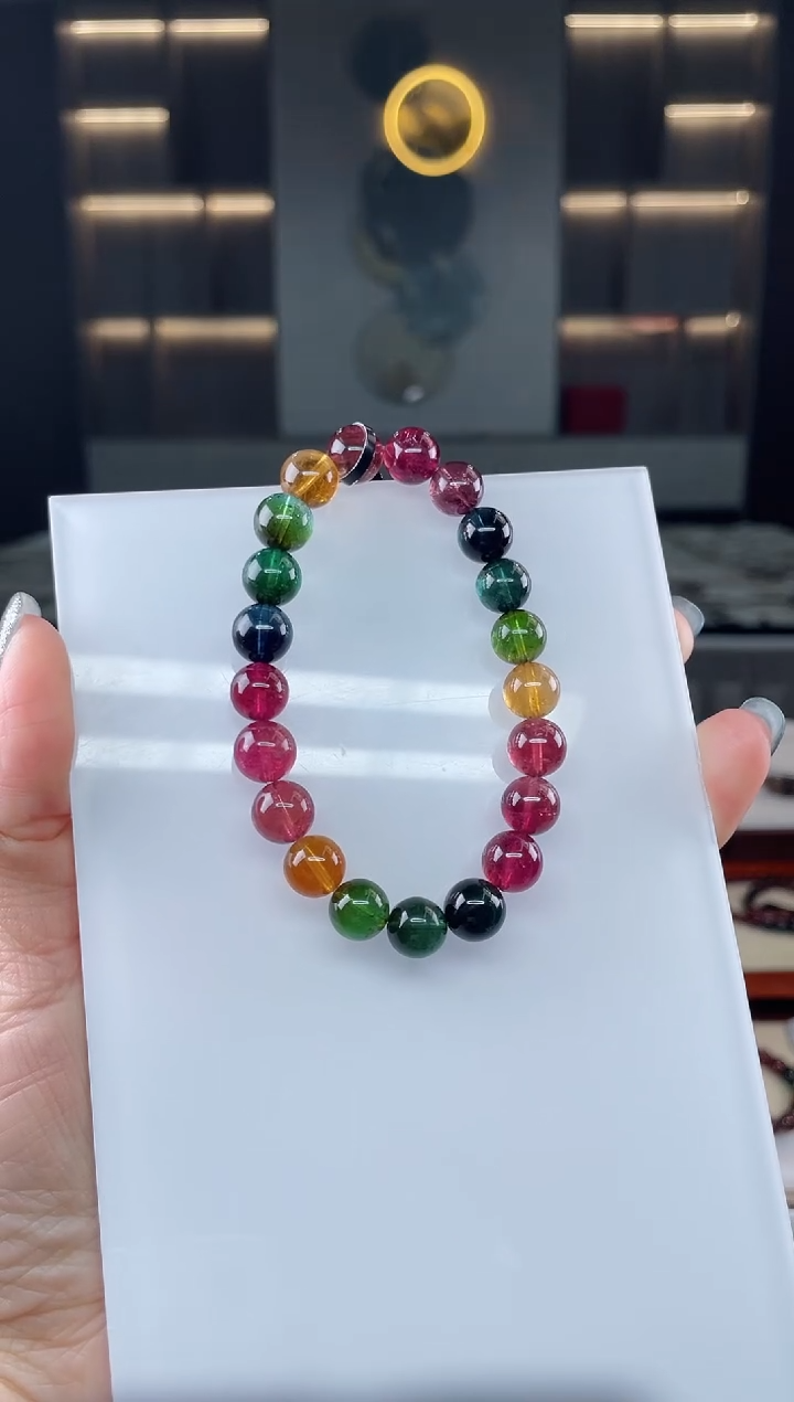 单圈手串未镶嵌碧玺（多样性发一条）T
