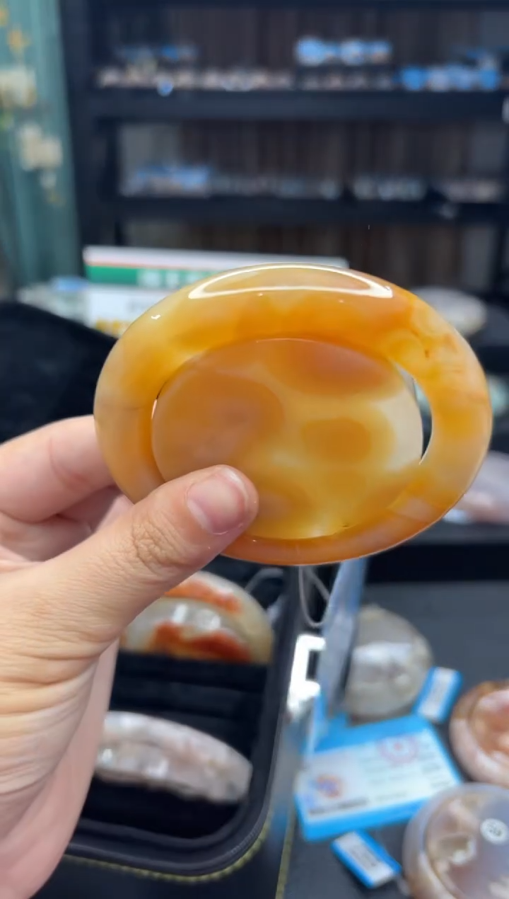 【闪购商品】石英质玉手镯未镶嵌887（58圈赠送镯心）