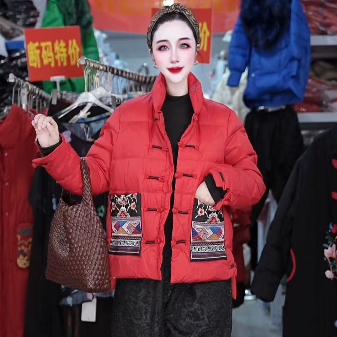 【羽绒】冬季百搭时尚潮流休闲气质显瘦轻奢女款羽绒服2279