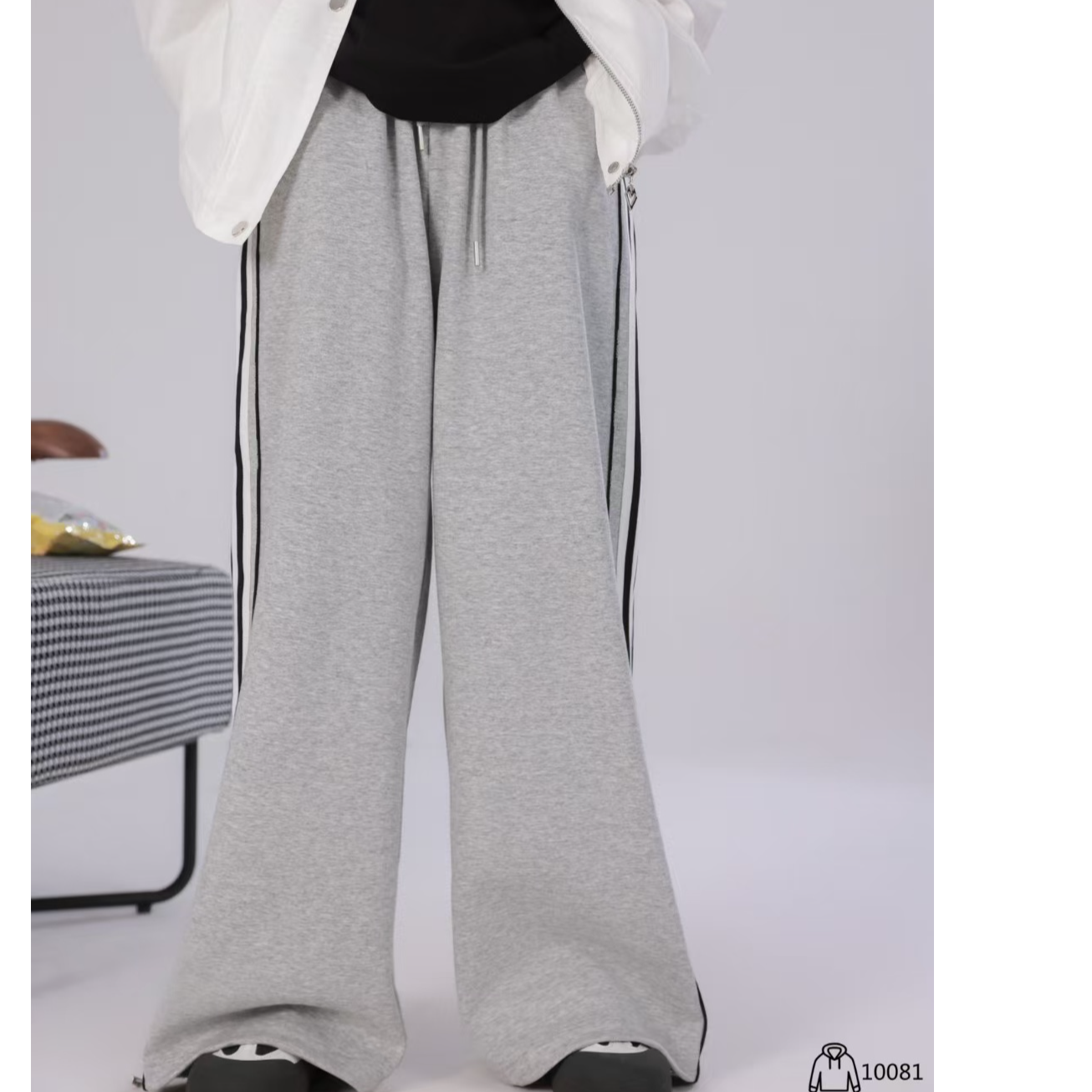 95050高端专享2025老林家天花板春卫裤灰色