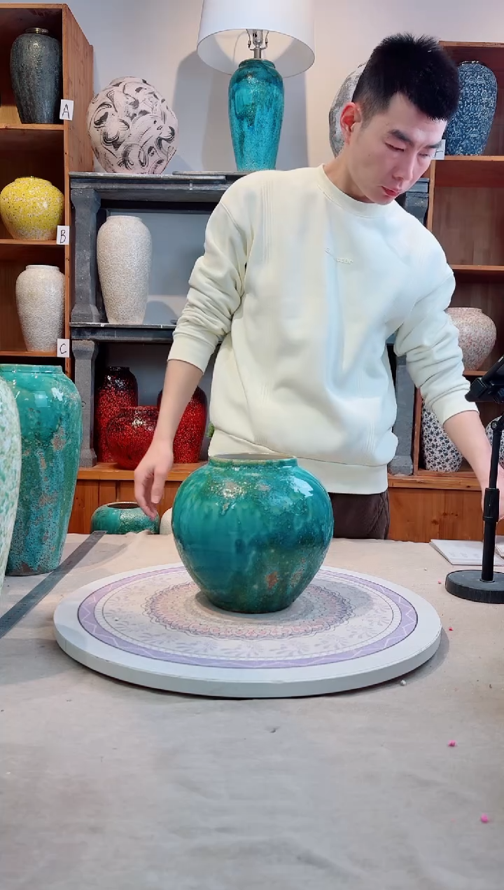 瓶陶瓷花瓶 无花 草原映像小号