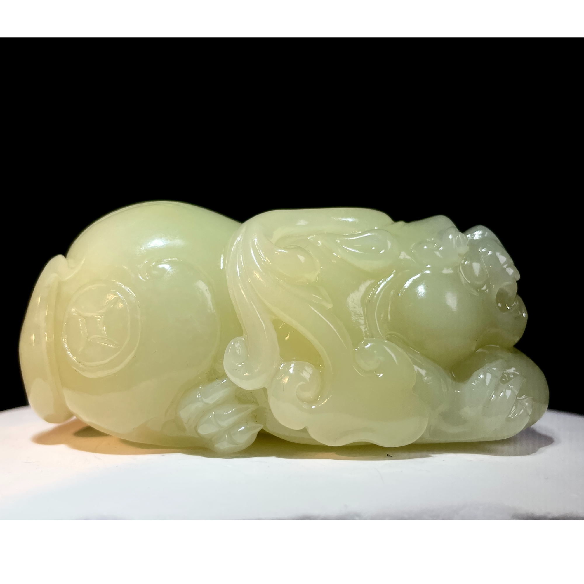 A17-黄玉貔貅尊 和田玉